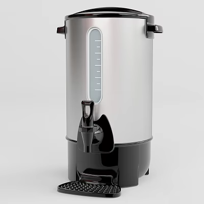 Stainless Steel Insulated Kitchen Appliance With Measurement Gauge And Easy Pour Spout 3d model