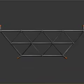 Durable Metal Grid Platform Structure With Support Legs And Storage Frame