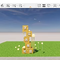 Yijiang City Future Community With 3D Characters Green Lawn And Balloons