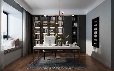 Light Luxury Study 3d model