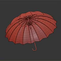 Vibrant Rainbow Colored Umbrella Essential Daily Living Item With Colorful Panels And Curved Handle