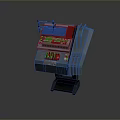 Electronic Control Console With Buttons Knobs And Industrial Operation Panel