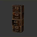 Rustic Rusted Multi Drawer Chest Of Drawers Furniture With Industrial Style