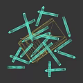 Colorful Crayons Scattered Around Open Box With CRAYONS Text On Cover