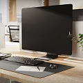 Modern Computer Desk 3d model