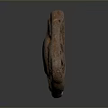 Ancient Animal Figure Sculpture Carving With Detailed Texture And Rustic Surface