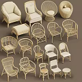 Various Wicker Outdoor Chairs With Different Styles For Comfortable Outdoor Use