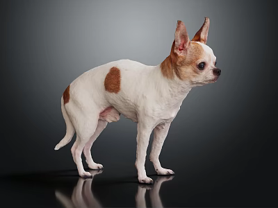 Modern Dog Chihuahua Deer Dog 3d model
