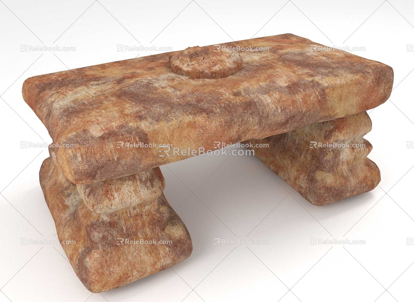 Stone Table Earth Table 3d model