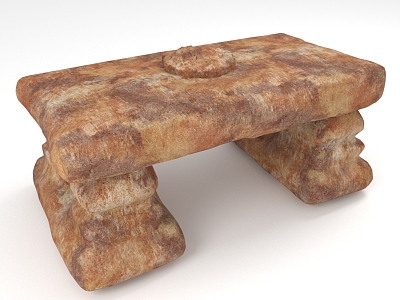 Stone Table Earth Table 3d model