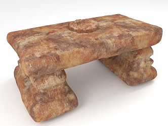 Stone Table Earth Table 3d model