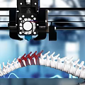 modern printer bone spine print 3d model