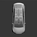 Sleek White Modern Car with Panoramic Sunroof Light Interior Seats and Black Wheels