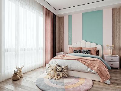 Modern Children's Room Children's Room Daughter Room Princess Room model