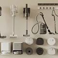 Vacuum cleaner sweeping robot washing machine socket dust collector 3d model