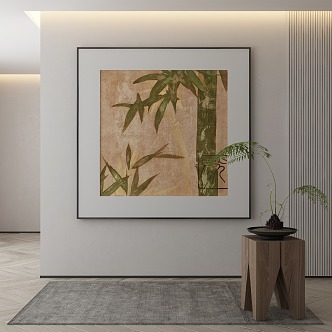 New Chinese Plant Painting Decorative Painting 3d model