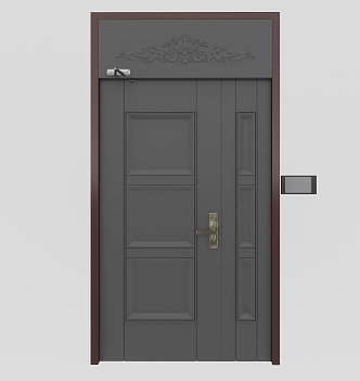 Entry door double door three seven doors 3d model