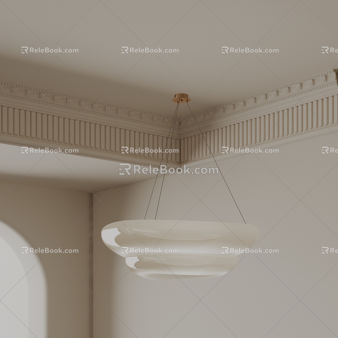 Modern chandelier 3d model