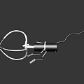 Professional Equipment Featuring White Support Bracket And Black Main Body