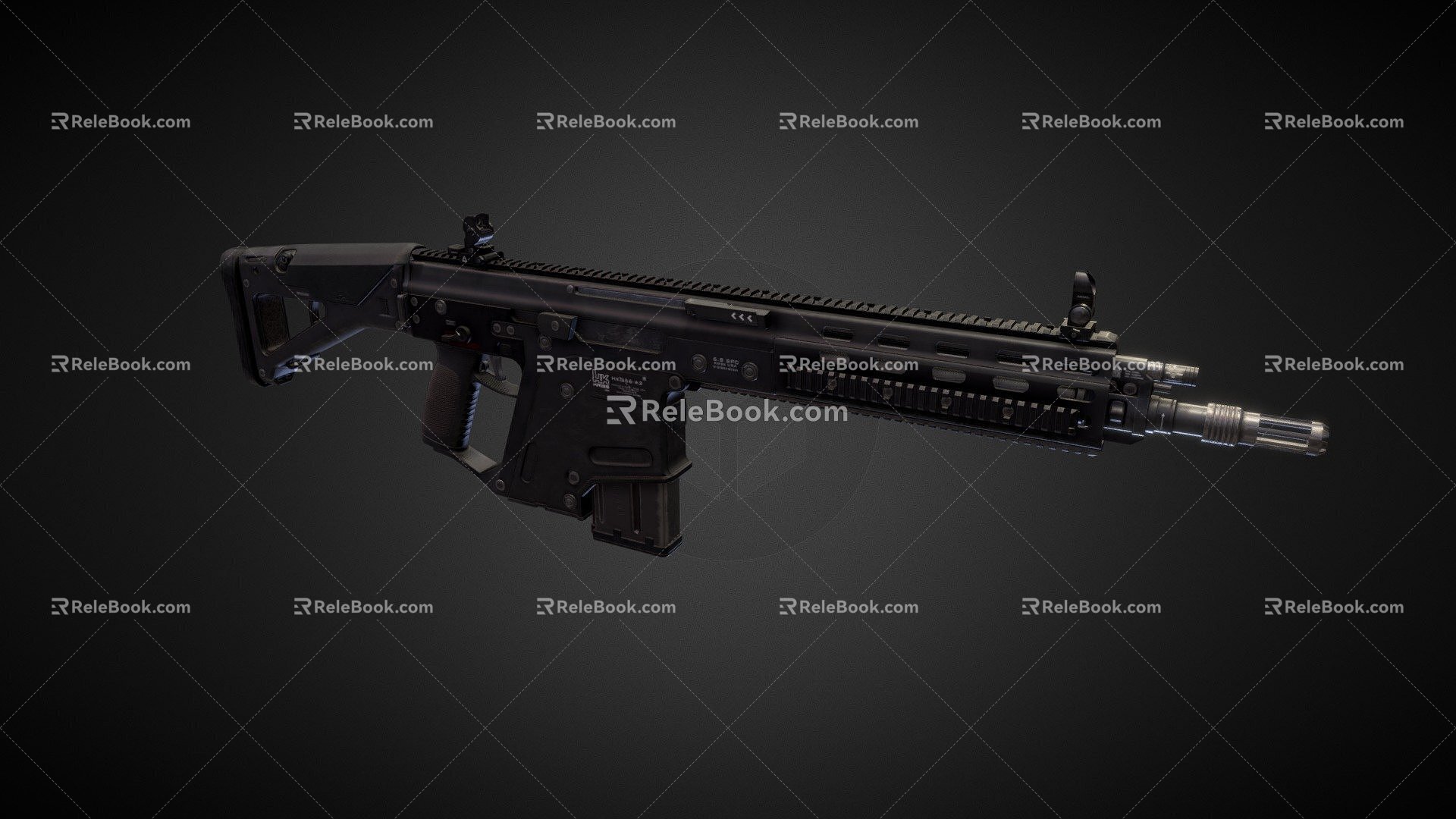 Weapon submachine gun model