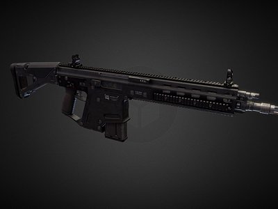 Weapon submachine gun model