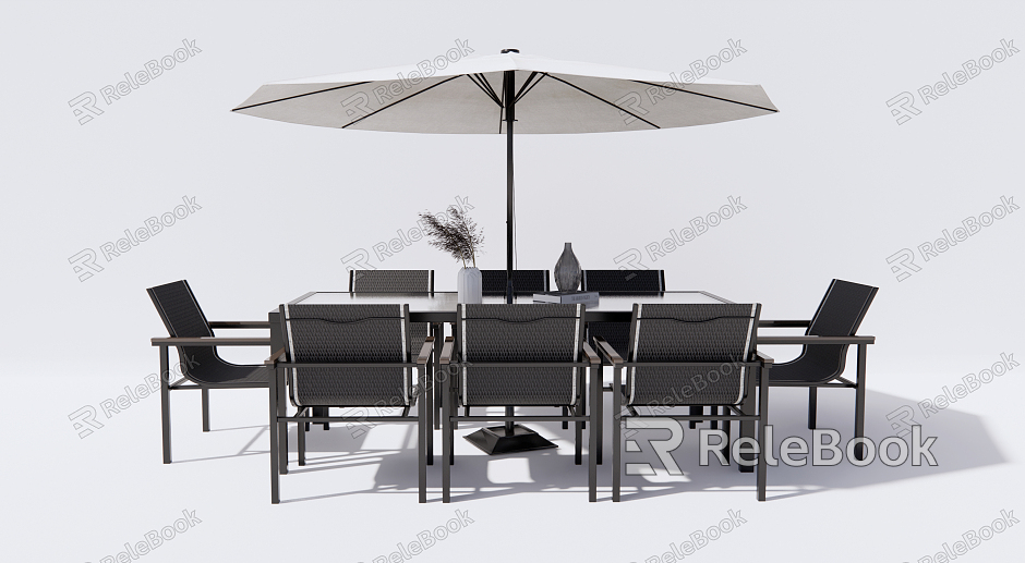 Modern Outdoor Table and Chair Outdoor Leisure Table and Chair model