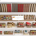 Modern Cultural and Creative Display Cabinet Cultural and Creative Display Rack Cultural and Creative Commodity Store Shelf Ornaments 3d model