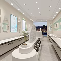 Modern Bright Jewelry Store Interior Design With Elegant Glass Display Counters Showcasing Various Fine Jewelry