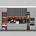 Essential Kitchen Utensils In Modern Kitchen With Organized Cabinets And Island Counter