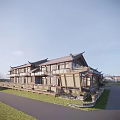 Chinese residential building SU model 3d model