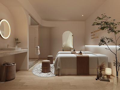 Quiet SPA beauty shop room 3d model