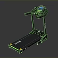Sturdy Black Fitness Treadmill With LCD Display Handrails And Running Belt
