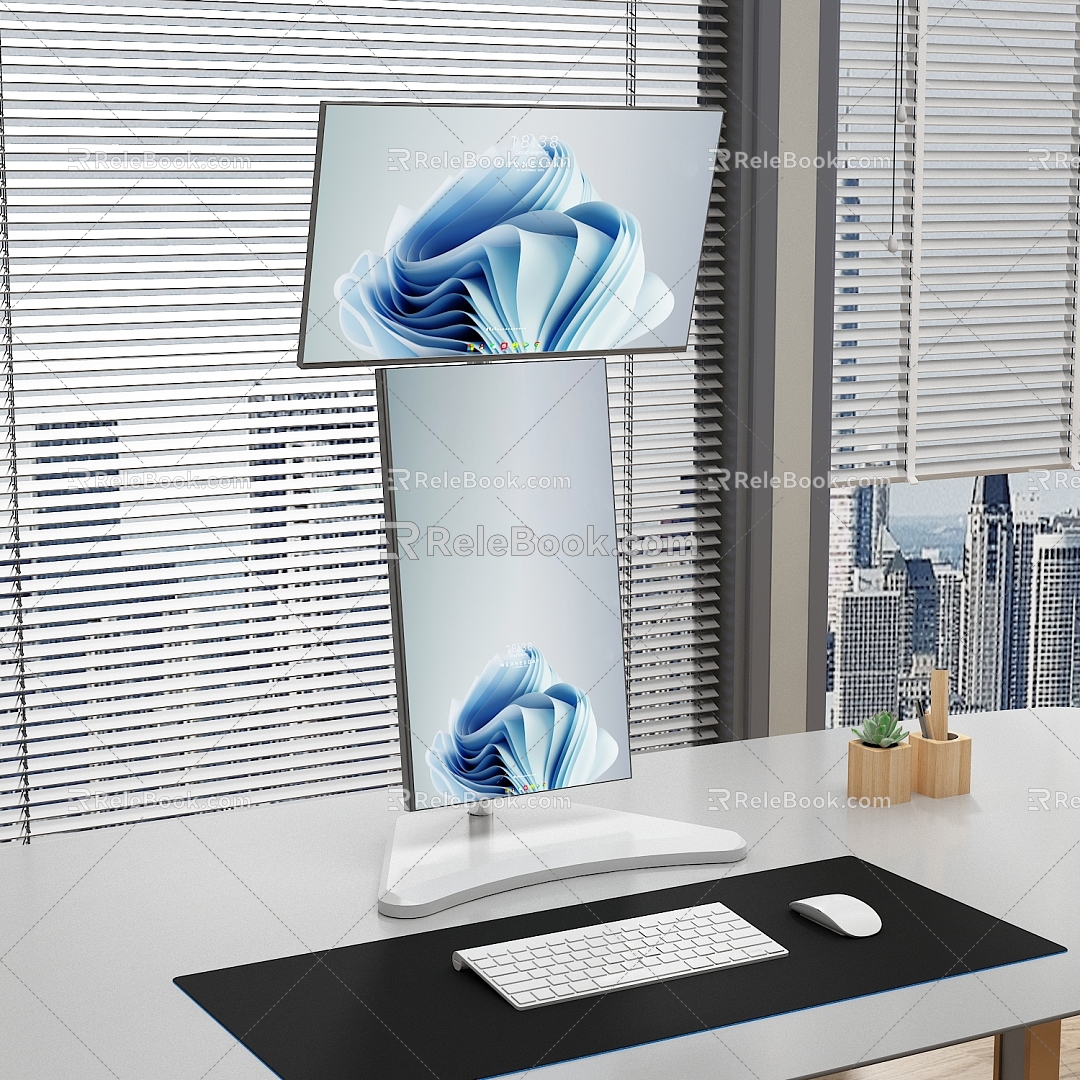 Modern Monitor Office 3d model