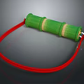 Green Bamboo Cylinder Daily Life Product With Red String For Home Use