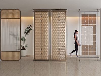 Light Luxury Metal Partition Screen model