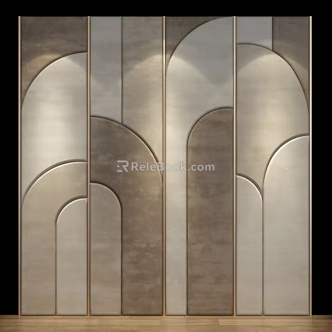 Modern Soft Bag Soft Bag Background Wall Soft Bag Wall Bag 3d model