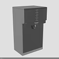 Toshiba Gray Water Dispenser With Modern Design Control Panel And Water Outlet
