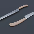 High Quality Kitchen Knives With Wooden Handles And Sharp Metal Blades