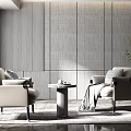 Modern Casual Sofa Combination Single Sofa 3d model