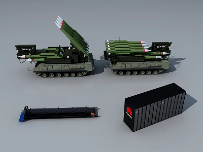 Modern missile vehicle medical equipment 3d model Modern missile vehicle medical equipment 3d model