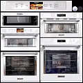 Modern Kitchen Microwaves And Ovens Stainless Steel Appliances With Interior Exterior Views