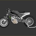 Motorcycle Two-wheeled Motorcycle Cross-country Motorcycle Road Race Motorcycle Motor Vehicle Transport 3d model