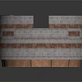 Ancient Circular Amphitheater With Tiered Stone Seats And Brown Gray Carved Walls