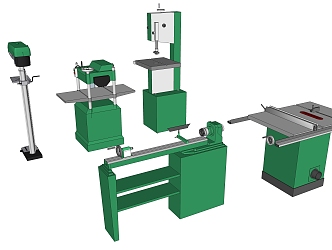 Modern Industrial LOFT Equipment Woodworking Machine 3d model