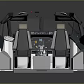 Advanced Spacecraft Cockpit Interior With Control Panels And Ergonomic Astronaut Seats