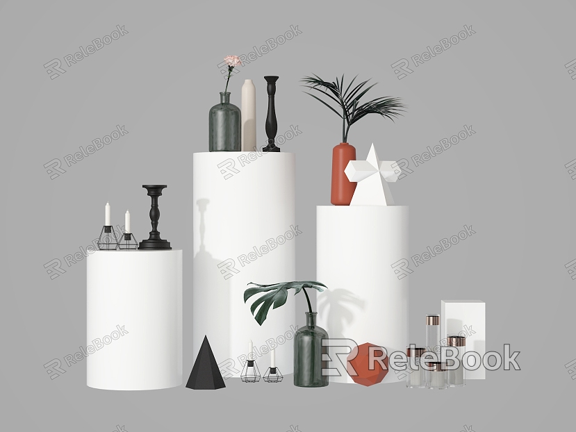 Modern Ornaments Utensils Bottle Plant Vase Ornaments Combination Jewelry model