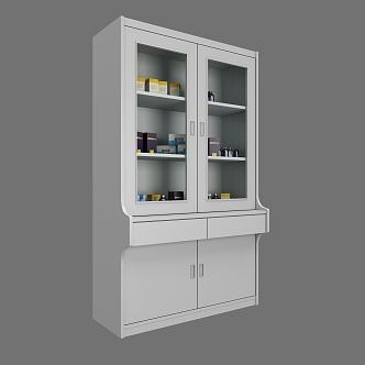 Modern Medical Cabinet Storage High Cabinet 3d model