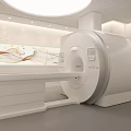 Hospital Outpatient Clinic With Modern MRI Machine In Diagnostic Area