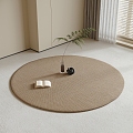 Round carpet 3d model