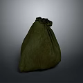 Green Fabric Storage Bag With Drawstring Closure For Daily Home Organizing